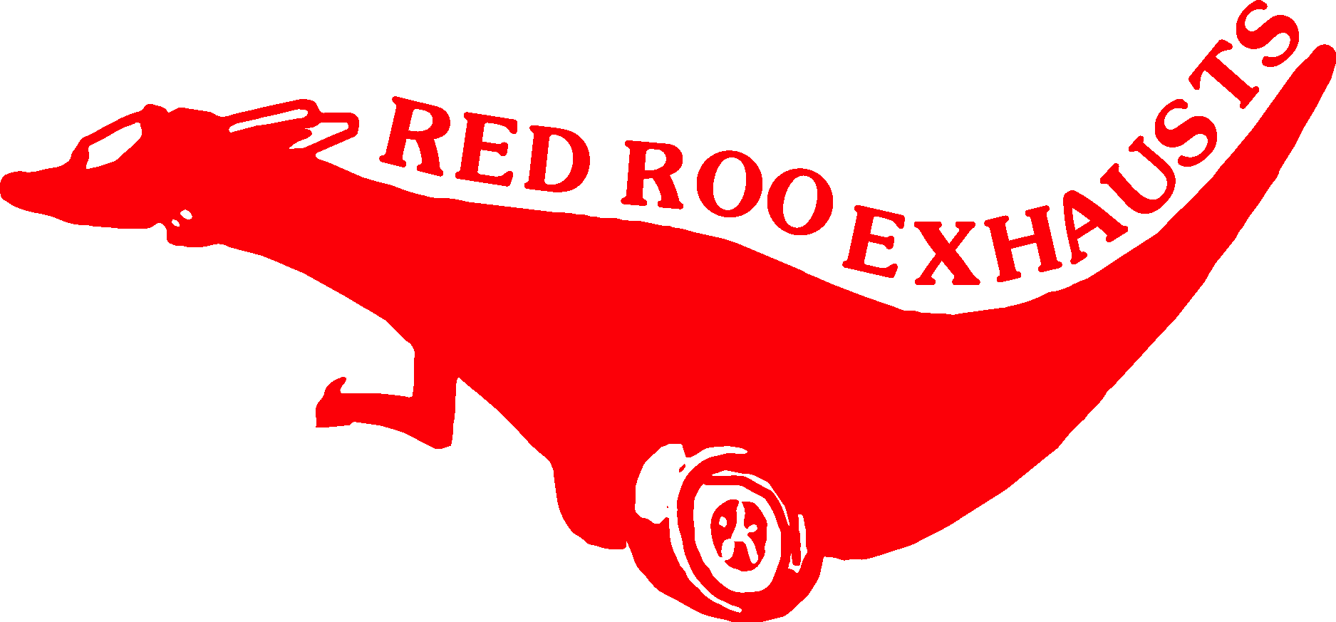 Red Roo Exhausts Logo Vector Logo
